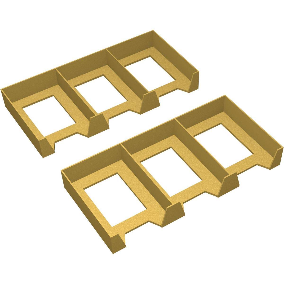 FH5696 - Feldherr Kartenhalter-Set 2-teilig für Catan: Das Spiel, gold