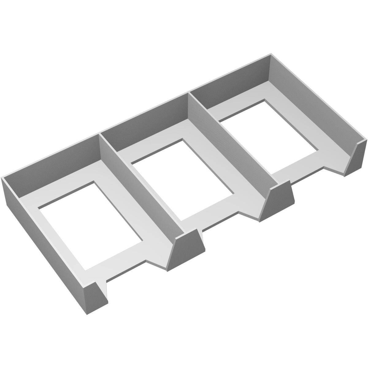 Feldherr Kartenhalter für Spielkarten in Mini European Board Game Size - 120 Karten - 3 Fächer