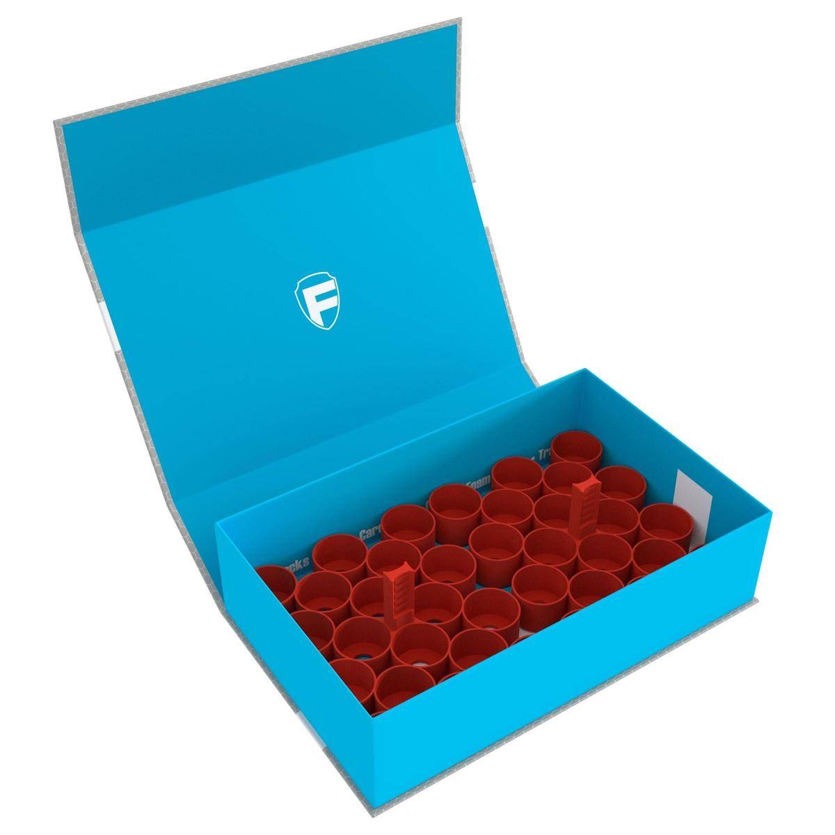 FH3323 - Feldherr Magnetbox blau für 36 Citadel Farbtöpfchen (18 ml / 24 ml), kirschrot