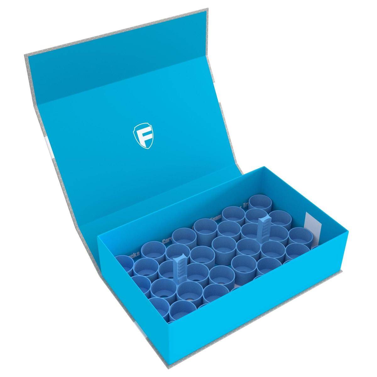 FH3325 - Feldherr Magnetbox blau für 36 Citadel Farbtöpfchen (18 ml / 24 ml), himmelblau