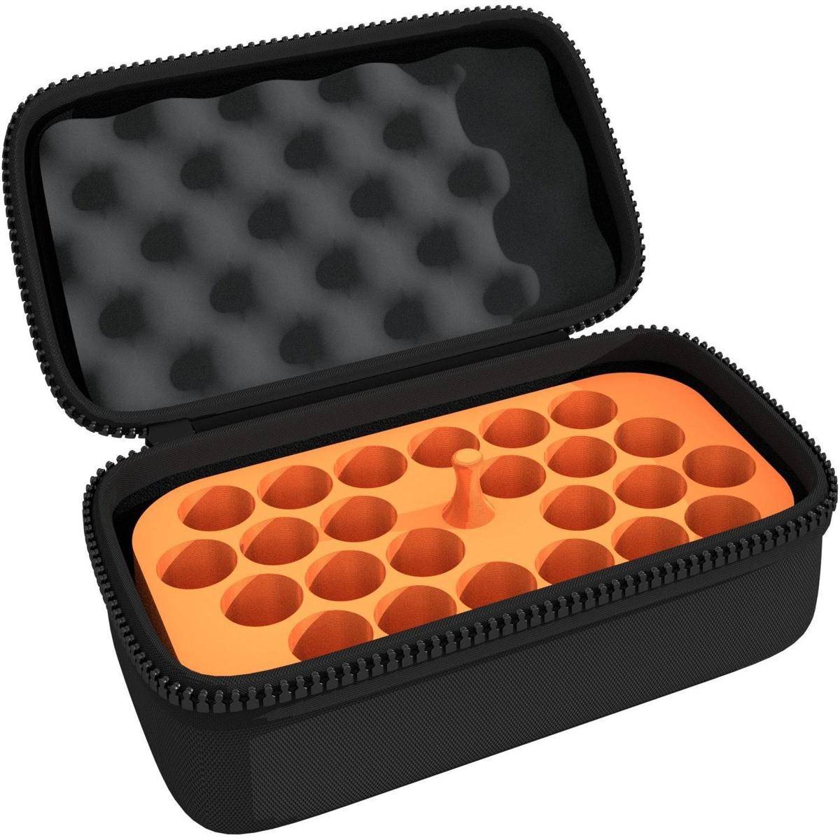 FH5126 - Feldherr MINIMUM Case inkl. Kunststoff-Tray für Vials – 24 Fächer, orange