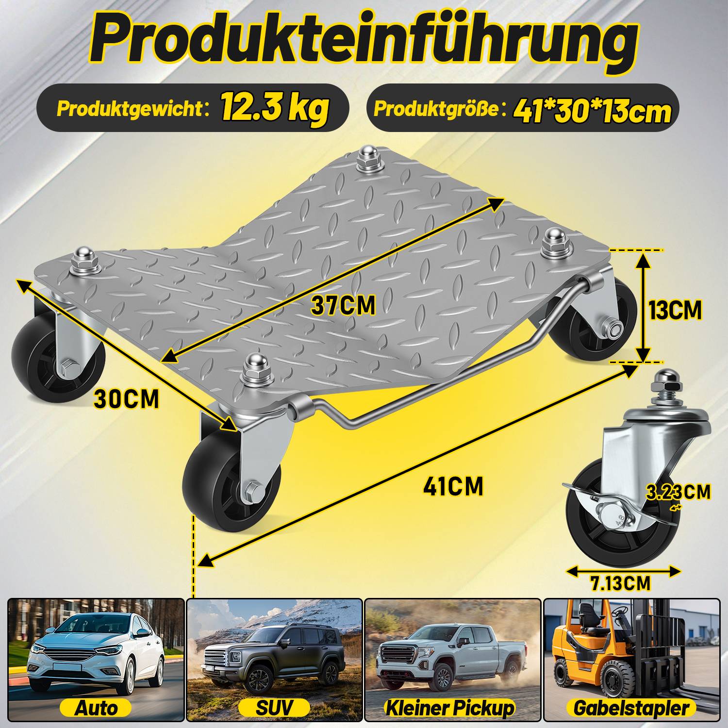 2pcs Rangierhilfe Wagenheber Rangierroller Rangierheber Autowerk