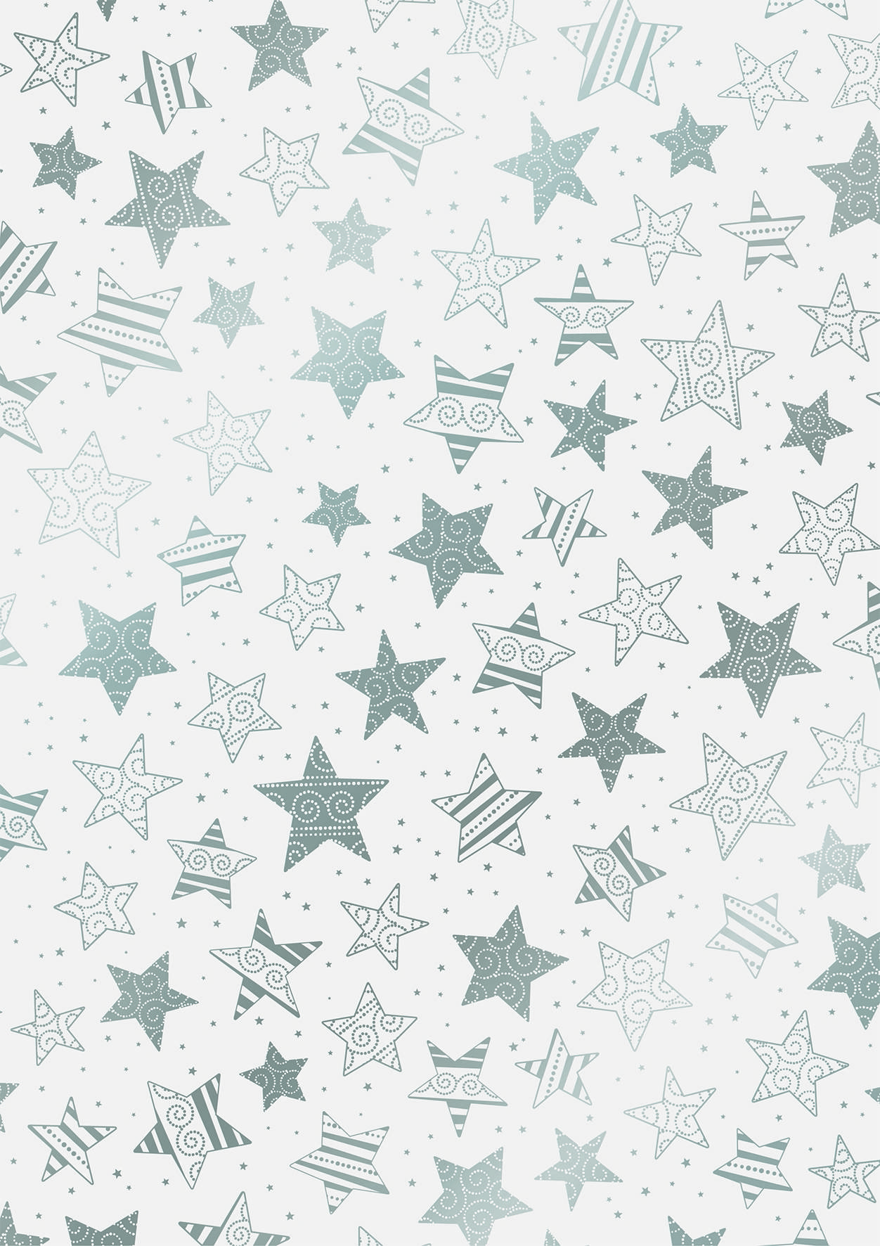 Heyda 204878988 Transparentpapier Christmas Colour "Sterne" A4 (21 x 31 cm inkl. Codierleiste) silberfarben
