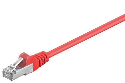 10X Goobay 50151 CAT 5e Patchkabel, F/UTP, Rot, 1 m - CCA Kupfergemisch