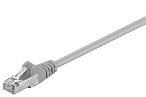 5X Goobay 50197 CAT 5e Patchkabel, F/UTP, Grau, 15 m - CCA Kupfergemisch