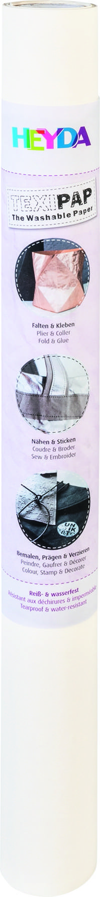 Heyda 204722600 TEXIPAP The Washable Paper 50 x 110 cm weiß