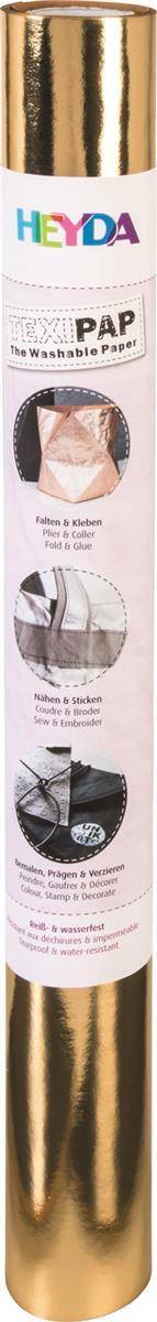 Heyda 204722604 TEXIPAP The Washable Paper 50 x 110 cm goldfarben