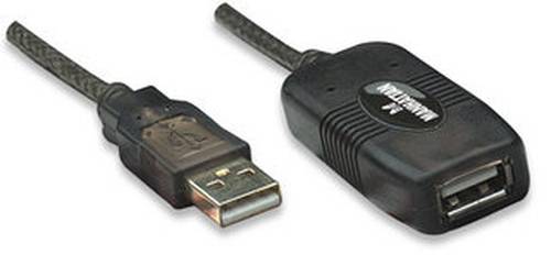 Manhattan 150248 Manhattan USB-Repeater Kabel USB 2.0 A -> A St/Bu 10.00m Bli
