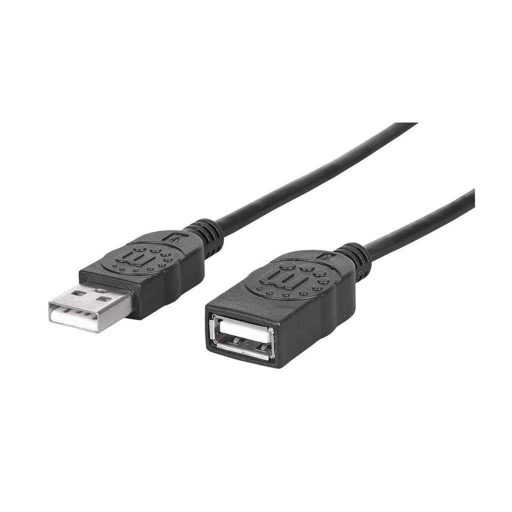 Manhattan 338653 Manhattan USB Kabel A -> A St/Bu 1.80m schwarz Verl.