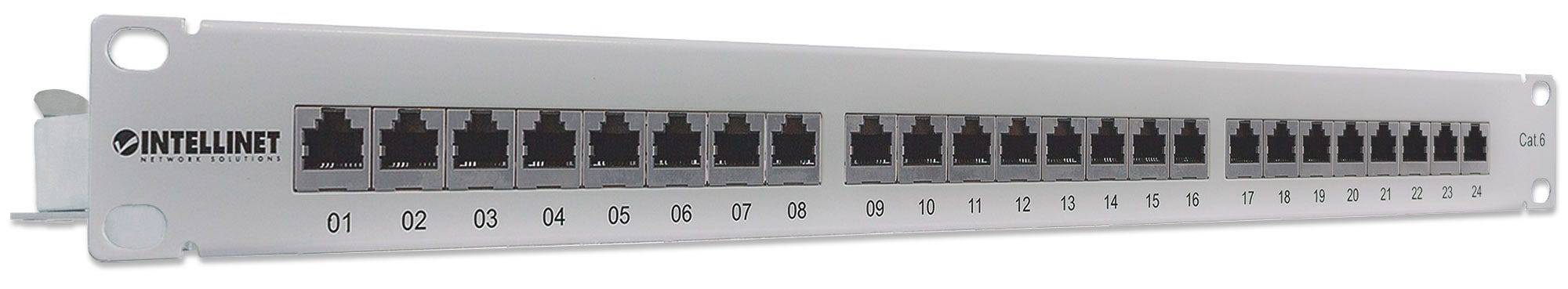 Intellinet 720014 Intellinet Patchpanel 1HE 24-Port Cat6 FTP grau