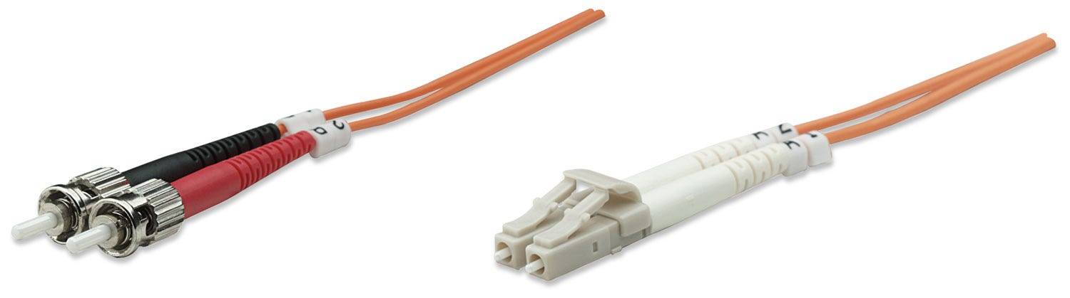 Intellinet 470360 Intellinet LWL Anschlusskabel LC/ST 1m Multimode OM2 orange
