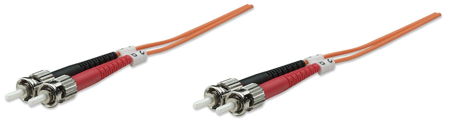 Intellinet 515757 Intellinet LWL Anschlusskabel ST/ST 1m Multimode OM1 orange