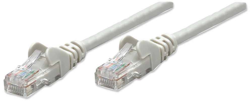 Intellinet 319867 Intellinet Patchkabel RJ45 U/UTP Cat5e 7.5m Hebelschutz grau