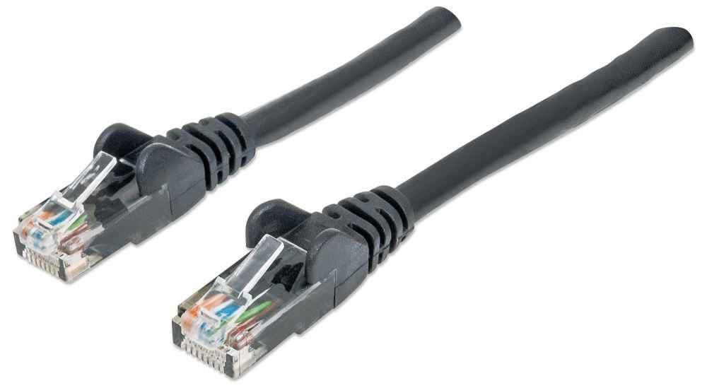 Intellinet 342032 Intellinet Patchkabel RJ45 U/UTP Cat6 0.50m Hebelschutz schw
