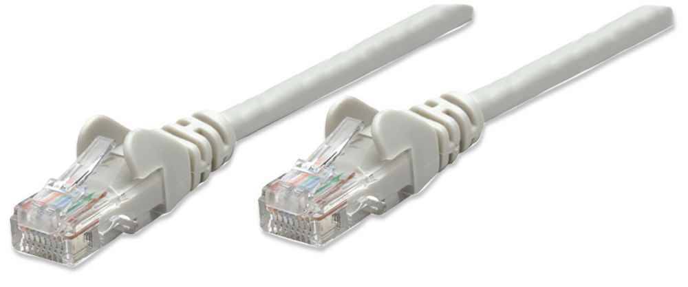 Intellinet 334112 INTELLINET Patchkabel RJ45 U/UTP Cat6 2.00m Hebelschutz grau