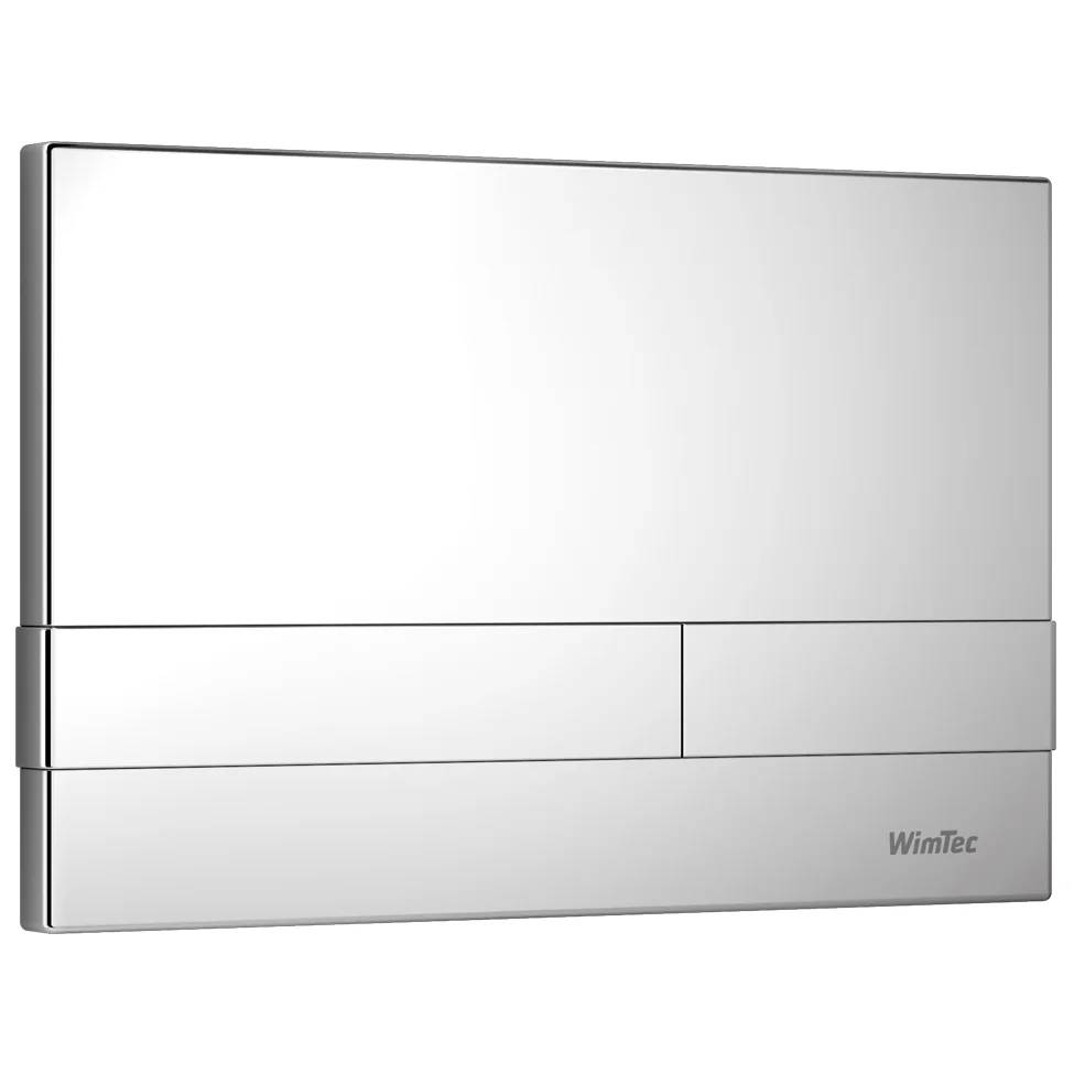 WimTec WC-Betätigungsplatte, CANTO, 2-Mengen, WimTec SLK, 255x168mm, weiß, 1 Stk.