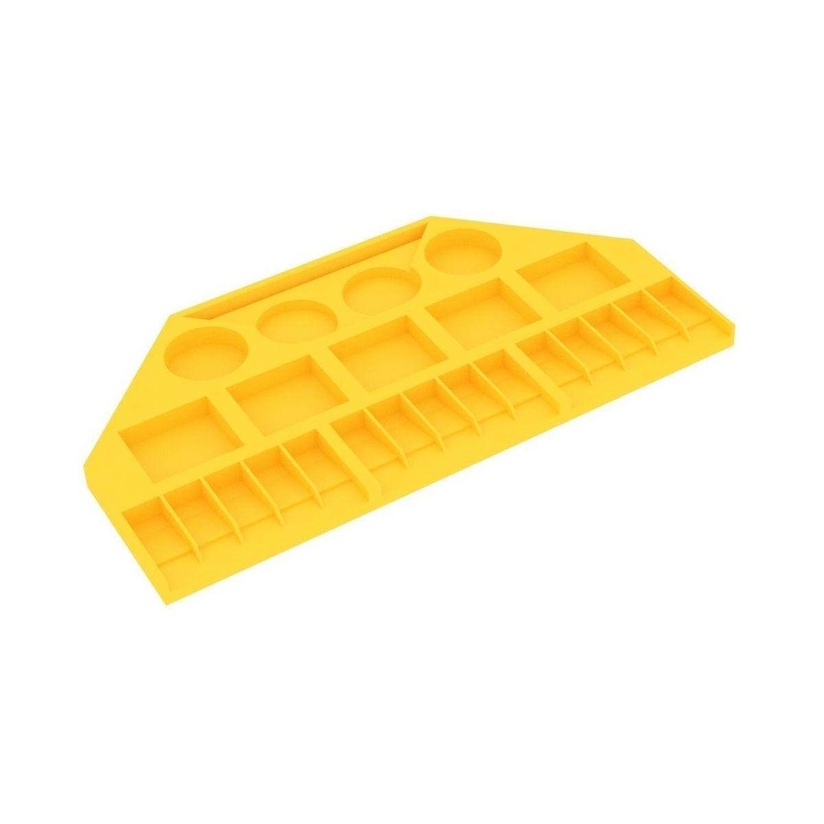 FH7367 - Feldherr Spieler-Tray für Catan: Das Spiel, gelb