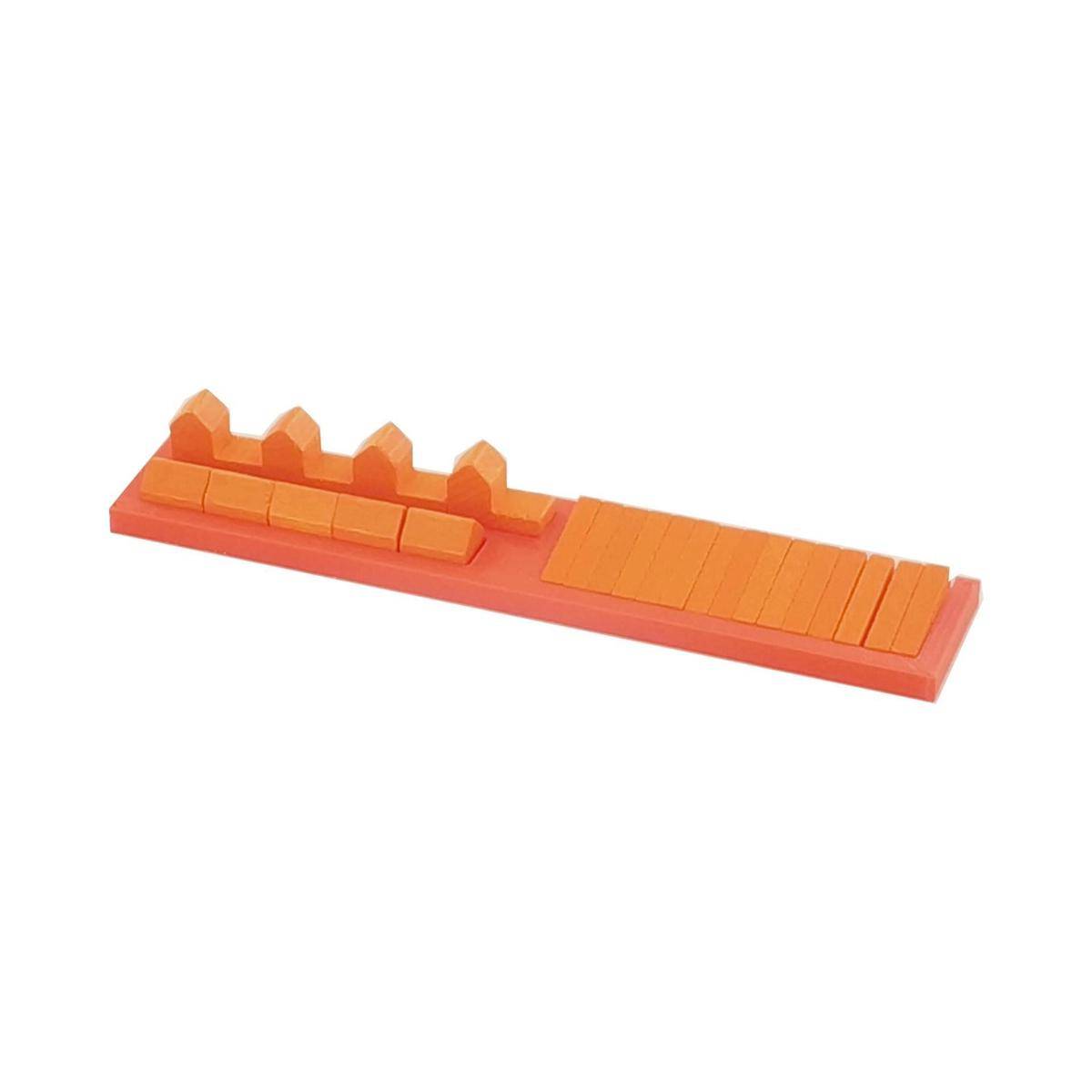 FH7520 - Feldherr Spieler Tray für Die Siedler von Catan (Mayfair + Erste Edition), orange