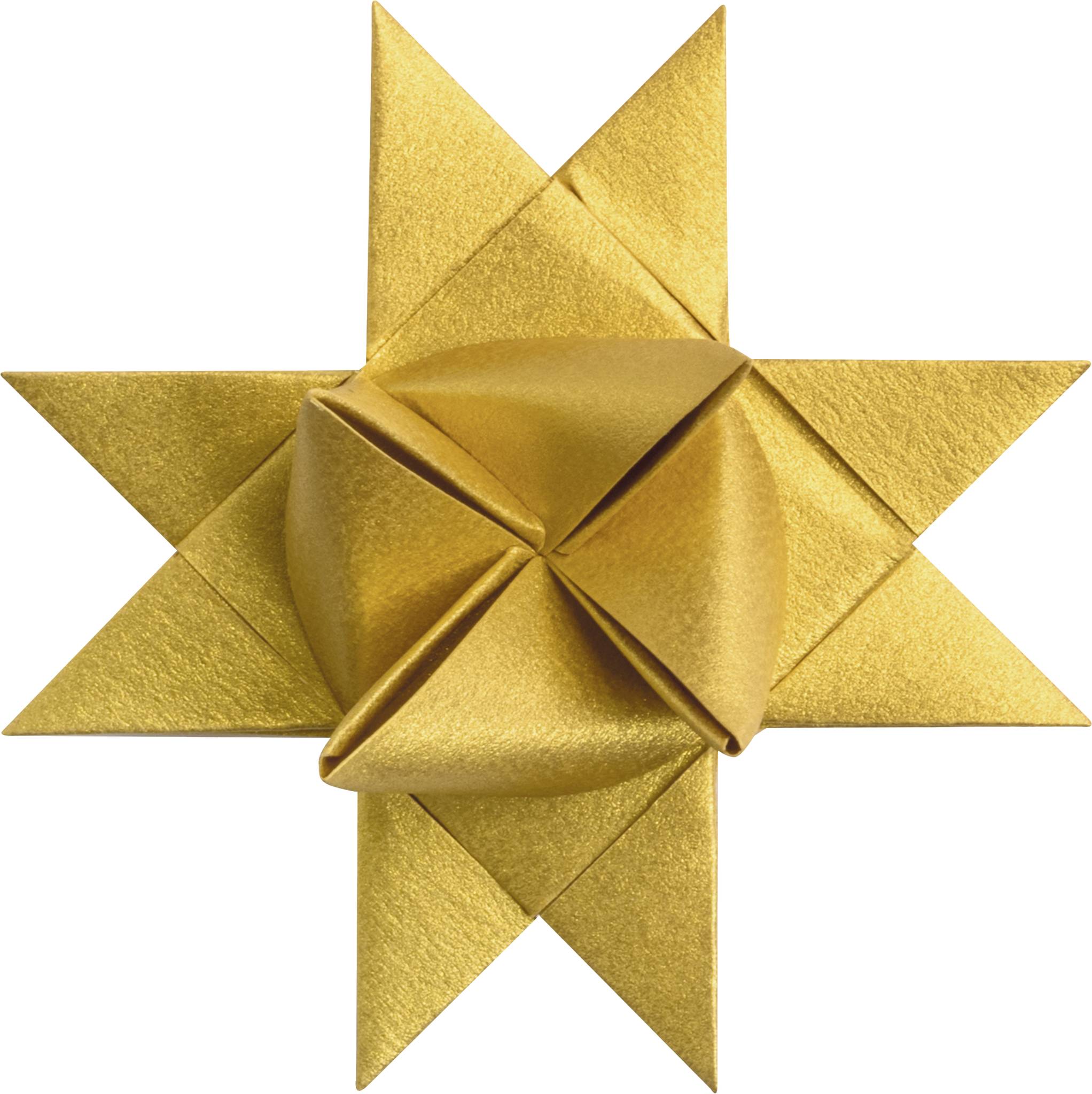 5X Heyda 204875591 Faltstreifen-Set für Fröbelsterne, B/H: 1,5 cm × 45 cm, 120 g/m², goldfarben