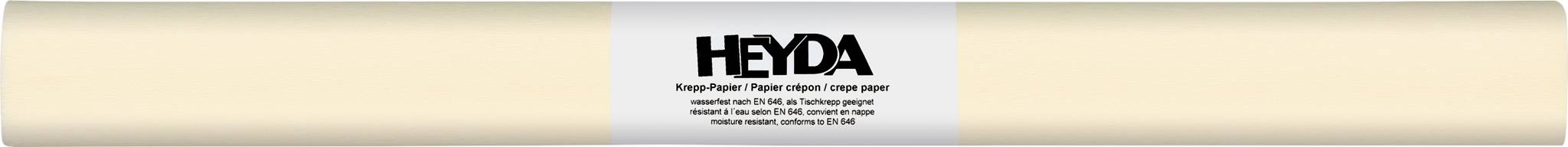 10X Heyda 203310007 Krepppapier 50x250 farbfest p.weiß