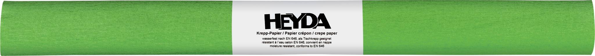 10X Heyda 203310053 Krepppapier 50x250 farbfest m.grün