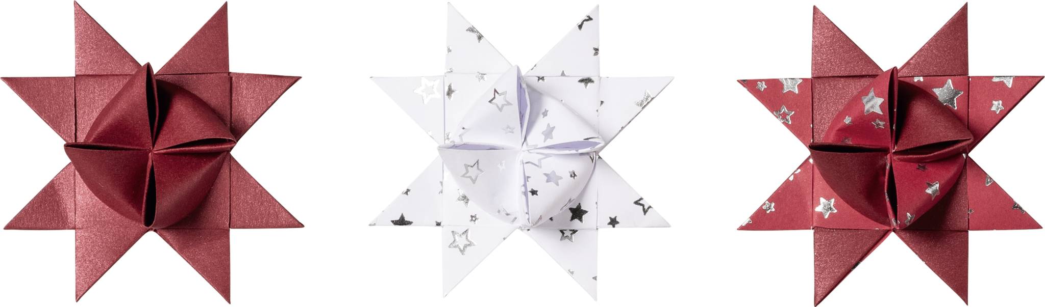 5X Heyda 204875502 Faltstreifen 120g Sterne si 96 St.