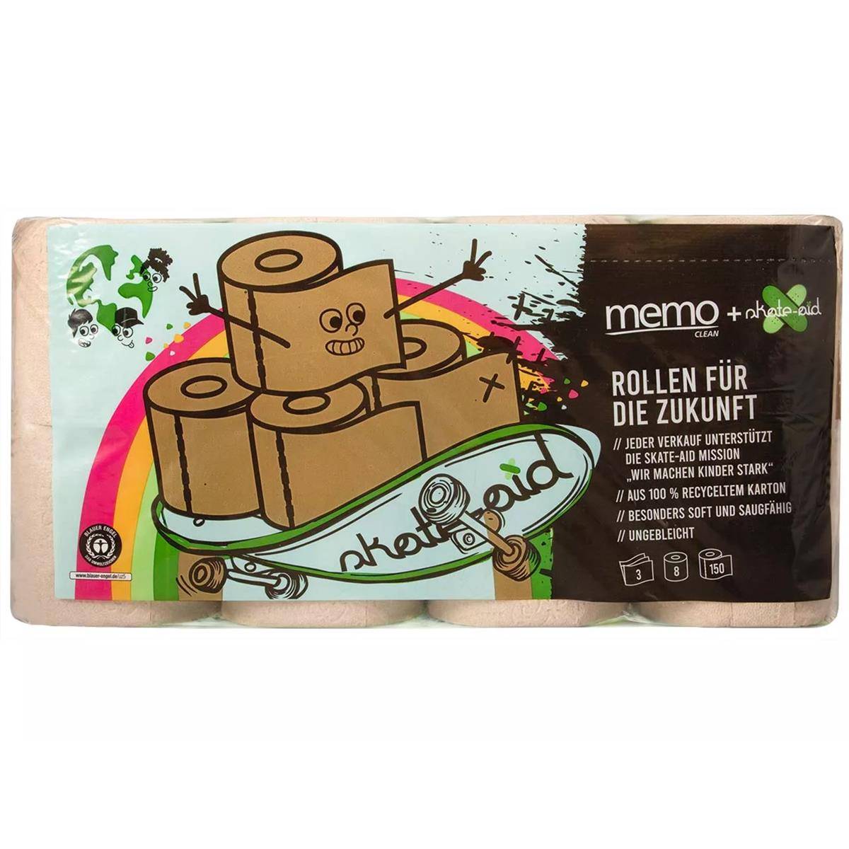Toilettenpapier skate-aid 3lg 8St
