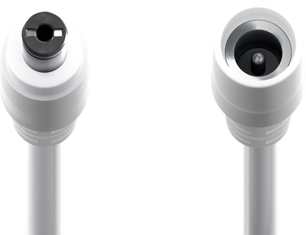 Goobay 76674 DC-Verlängerungskabel, 1,5 m, weiß, 1.5 m - mit Hohlstecker 5,5 x 2,1 mm