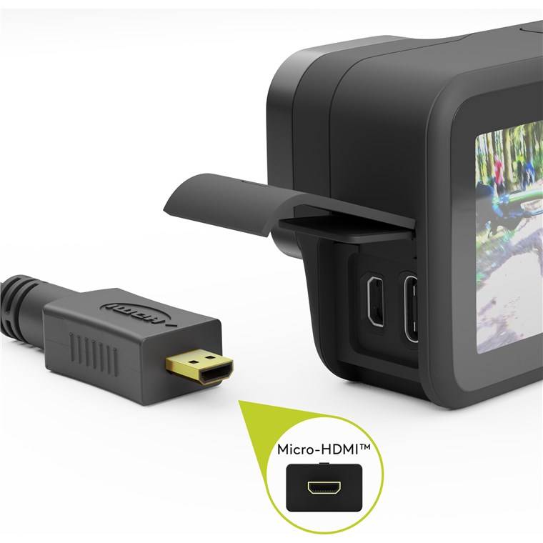 450x Goobay 58683 Standard Micro HDMI™ / HDMI™-Adapter, 4K/60Hz, 0.15 m - HDMI™-Micro-Stecker (Typ D) > HDMI™-Buchse (Typ A)