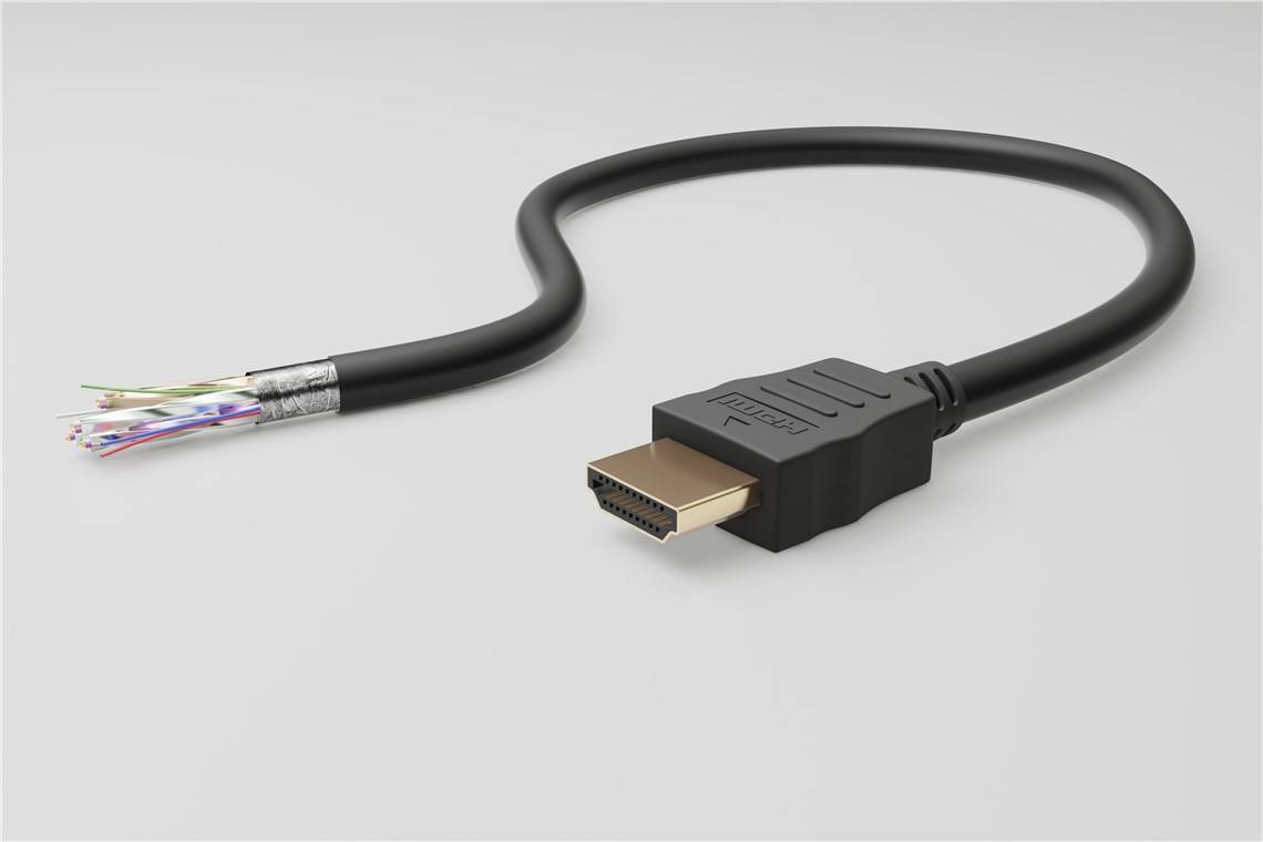 Goobay 61298 Standard High-Speed-HDMI™-90°-Kabel mit Ethernet, 5 m, Schwarz - 4K/60Hz