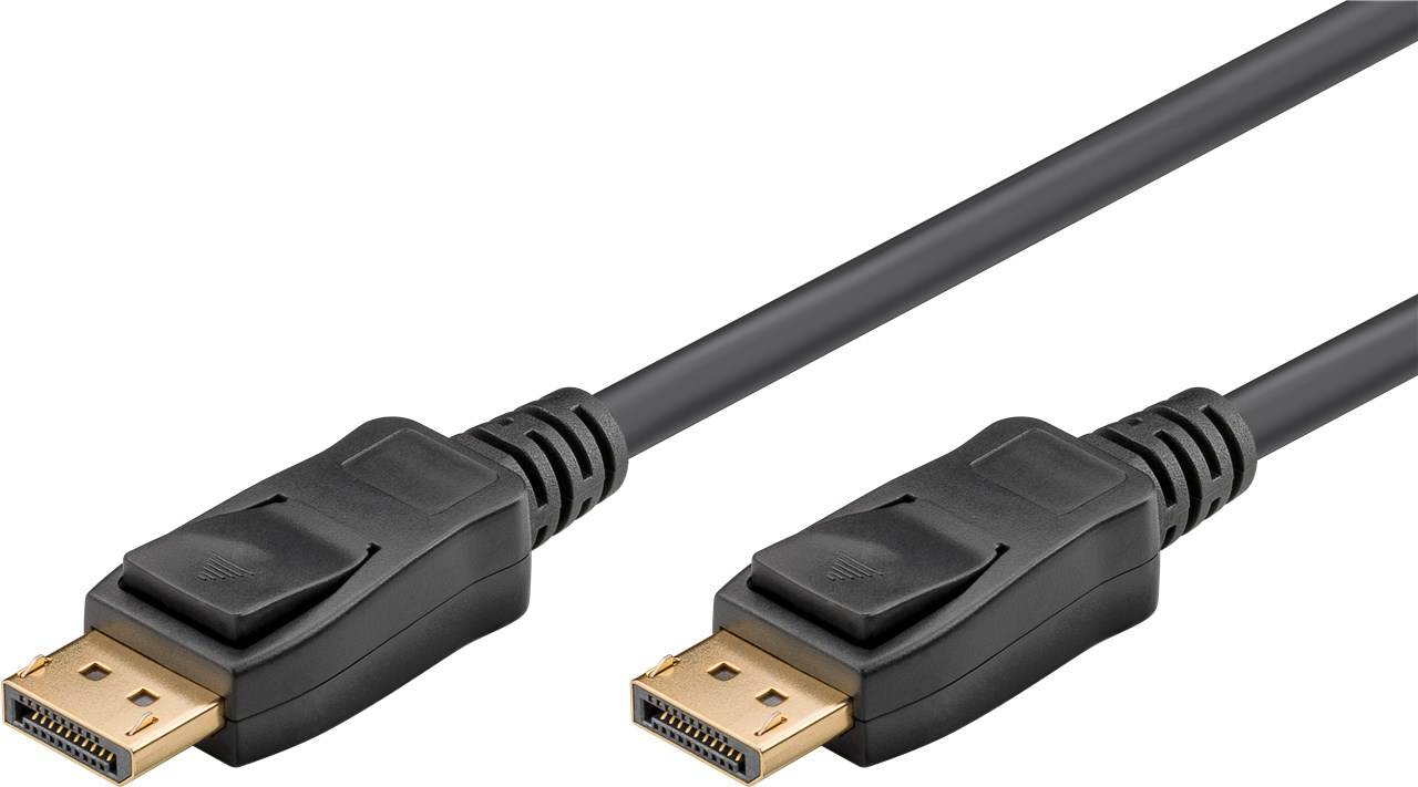 30x Goobay 74747 Standard DisplayPort™-Kabel 2.0/2.1, 40 Gbit/s, 1 m, schwarz - 8K/120 Hz DSC