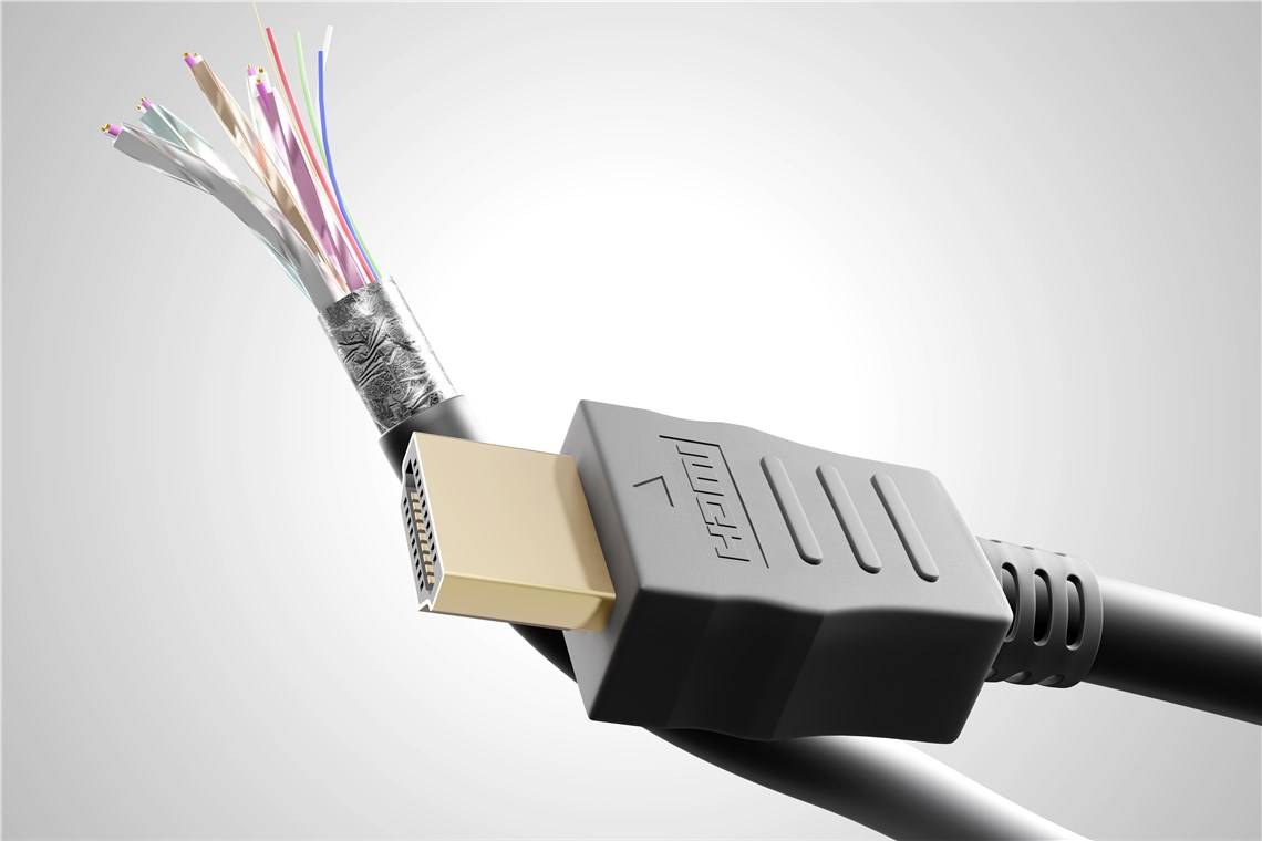 Goobay 61295 Standard High-Speed-HDMI™-90°-Kabel mit Ethernet, 1.5 m, Schwarz - 4K/60Hz