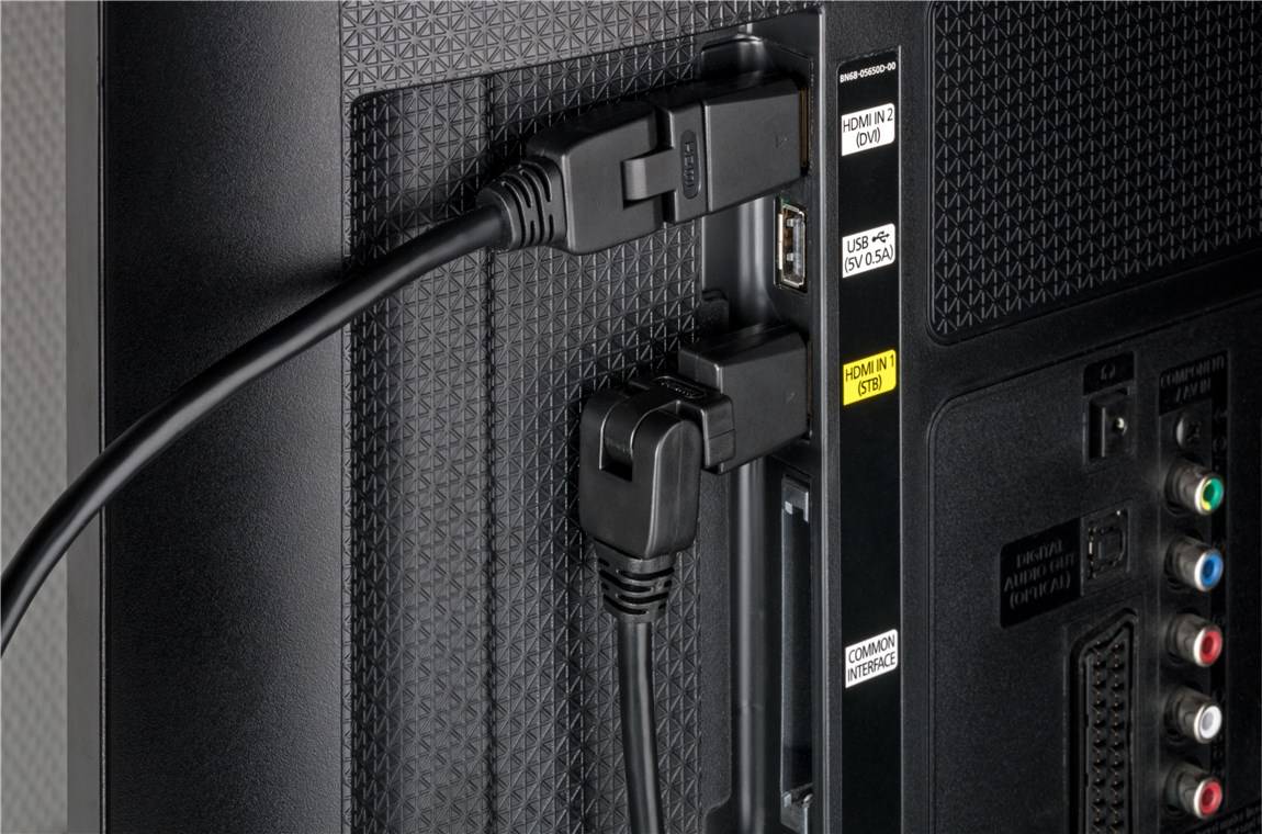 40x Goobay 61289 Standard High-Speed-HDMI™-360°-Kabel mit Ethernet, 3 m, Schwarz - 4K/60Hz