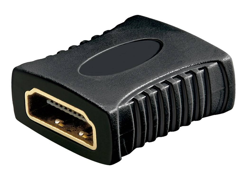 Goobay 65743 Standard HDMI™-Adapter (Kupplung), 8K/60Hz, schwarz - HDMI™-Buchse (Typ A) > HDMI™-Buchse (Typ A)