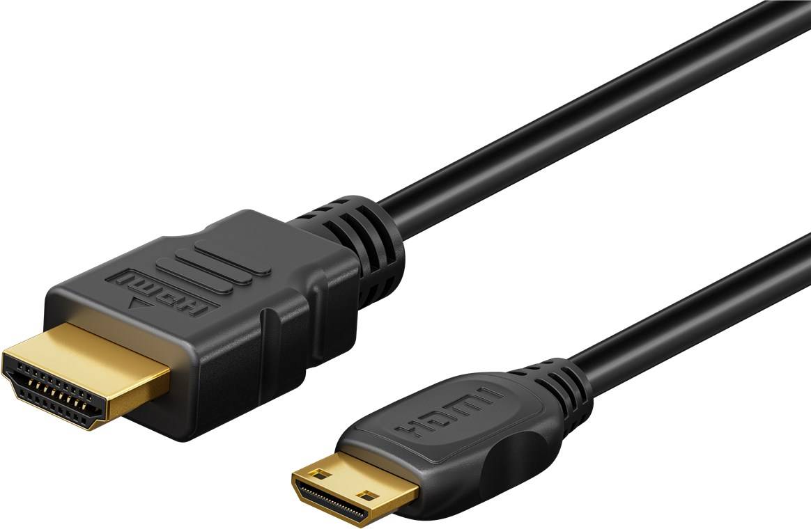 Goobay 74429 Ultra High-Speed HDMI™-Kabel auf Mini-HDMI™, 1 m, schwarz - 8K/60Hz