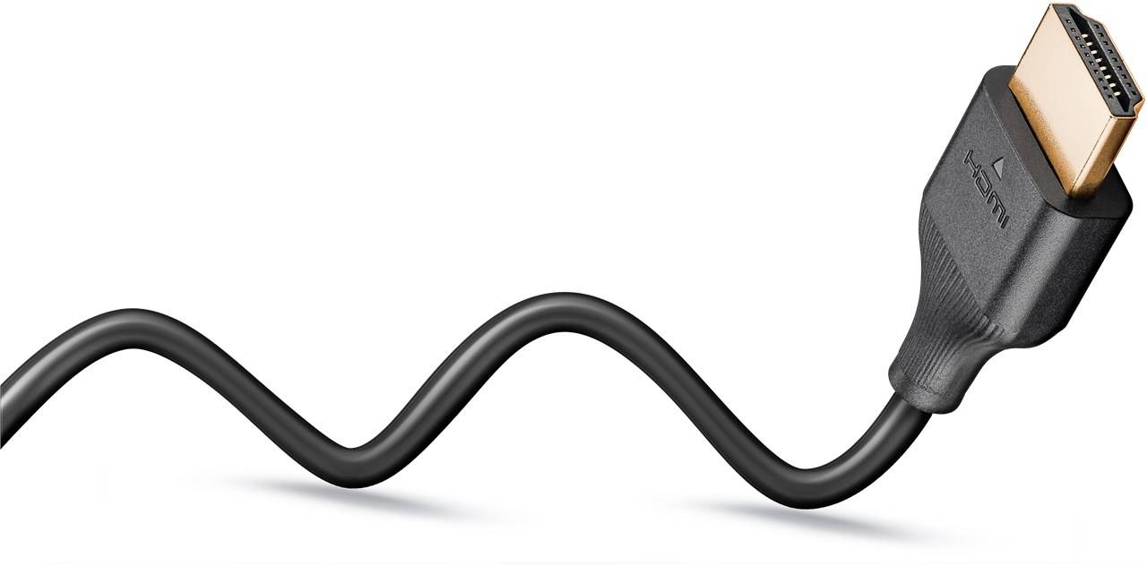 50x Goobay 75295 Standard Slim High Speed HDMI™-Kabel mit Ethernet, 3 m, schwarz - 4K/60Hz