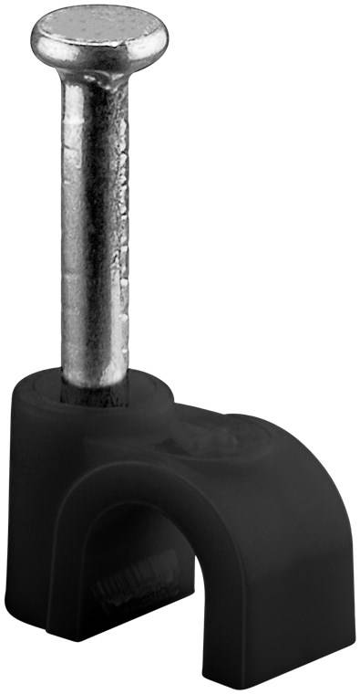 Goobay 64677 Kabelschelle 4 mm, schwarz, 4 mm - Befestigung für Kabel mit Durchmesser bis 4 mm