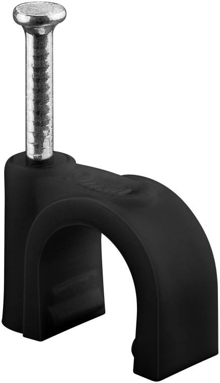 200x Goobay 64682 Kabelschelle 9 mm, schwarz, 9 mm - Befestigung für Kabel mit Durchmesser bis 9 mm