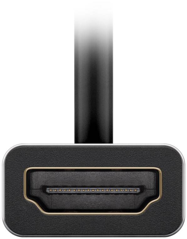 150x Goobay 60194 USB-C™-Adapter auf HDMI™, Silber-schwarz, 0.15 m - USB-C™-Stecker > HDMI™-Buchse (Typ A)
