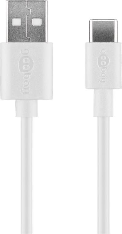 Goobay 45299 USB-C™-Ladeset (5 W), Weiß, 1 m - Netzteil mit USB-C™-Kabel, 1 m, weiß
