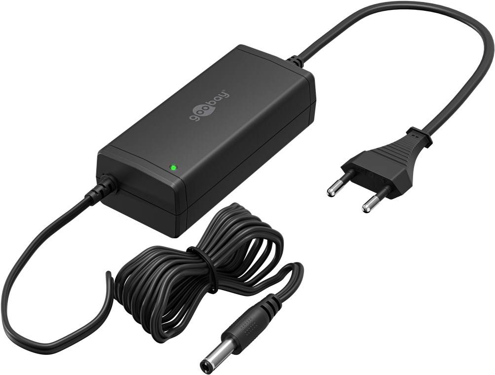 Goobay 64981 12-V-Netzteil (36 W / 3,0 A), schwarz, 1.8 m - mit DC-Stecker 5,5 mm x 2,5 mm