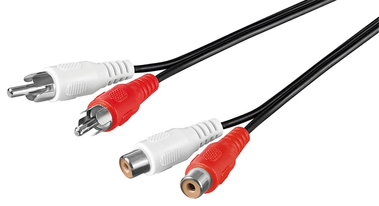 35x Goobay 50437 Stereo-Verlängerungskabel 2x Cinch, 10 m - 2x Cinch-Stecker (Audio links/rechts) > 2x Cinch-Buchse (Audio links/rechts)