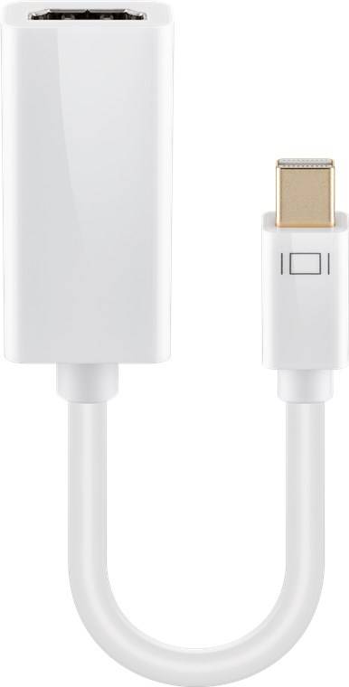 250x Goobay 51729 Standard Mini DisplayPort™/HDMI™-Adapterkabel 1.1, 0.15 m, Weiß - Mini DisplayPort-Stecker > HDMI™-Buchse (Typ A)
