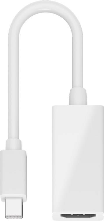 250x Goobay 51729 Standard Mini DisplayPort™/HDMI™-Adapterkabel 1.1, 0.15 m, Weiß - Mini DisplayPort-Stecker > HDMI™-Buchse (Typ A)