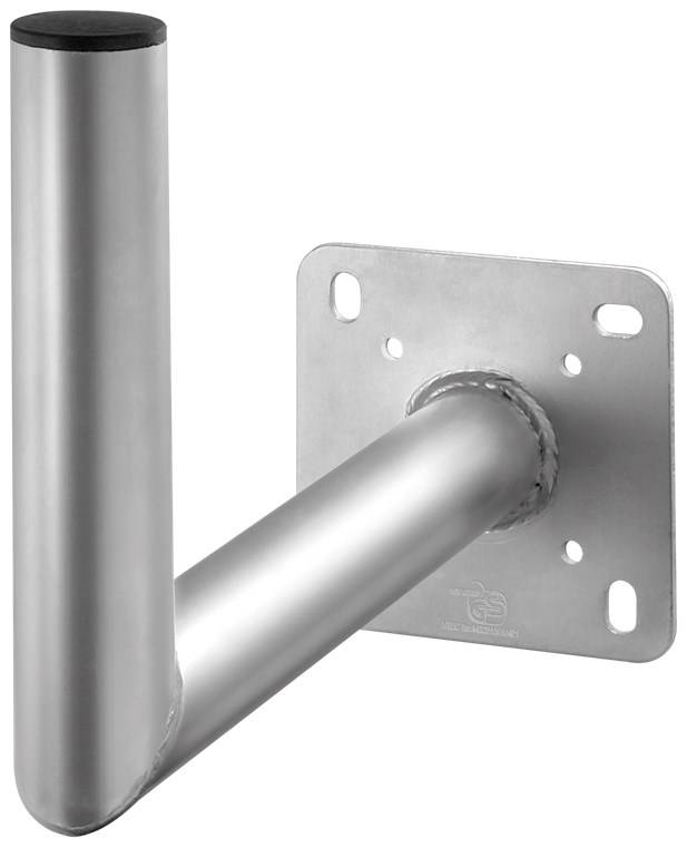 20x Goobay 67301 Aluminium Sat-Schüssel-Wandhalterung, 350 mm Wandabstand - hochwertige Halterung für Satellitenschüsseln aus rostfreiem und wetter