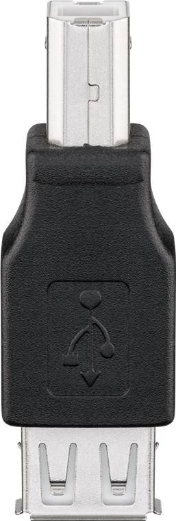 10x Goobay 50291 USB 2.0 Hi-Speed-Adapter, USB-2.0-Buchse (Typ A) - USB-2.0-Buchse (Typ A) > USB-2.0-Stecker (Typ B)