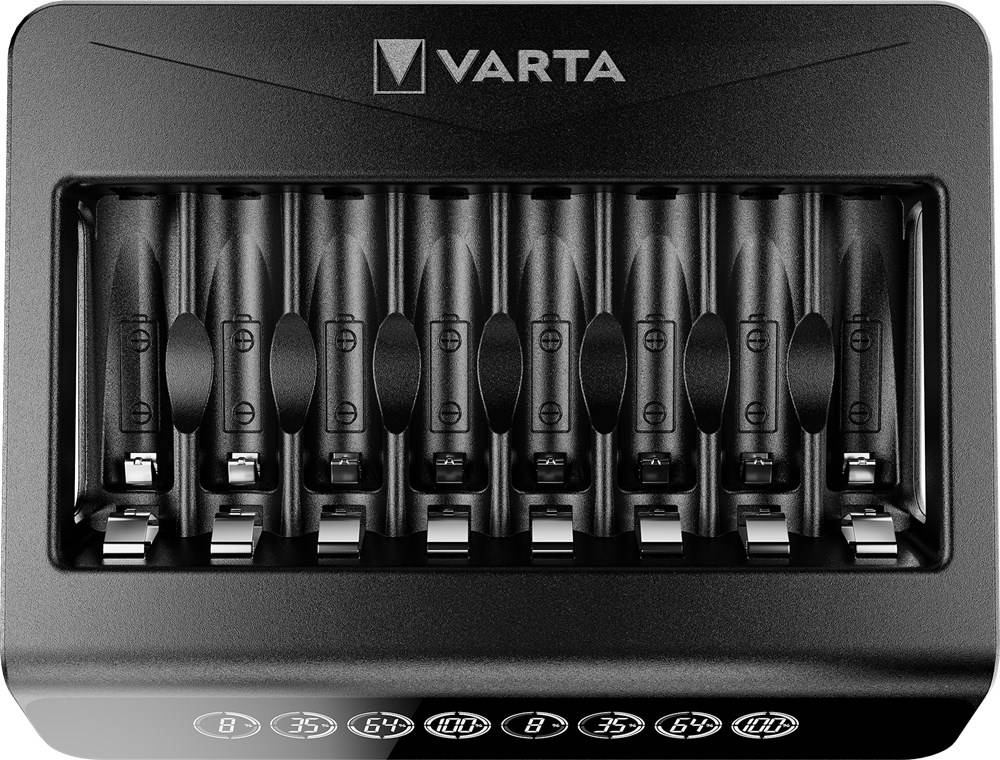 2x Varta 64762 Varta LCD Multi Charger+ (Typ 57681), schwarz - lädt bis zu 8x AA-Akkus oder AAA-Akkus (NiMH) simultan