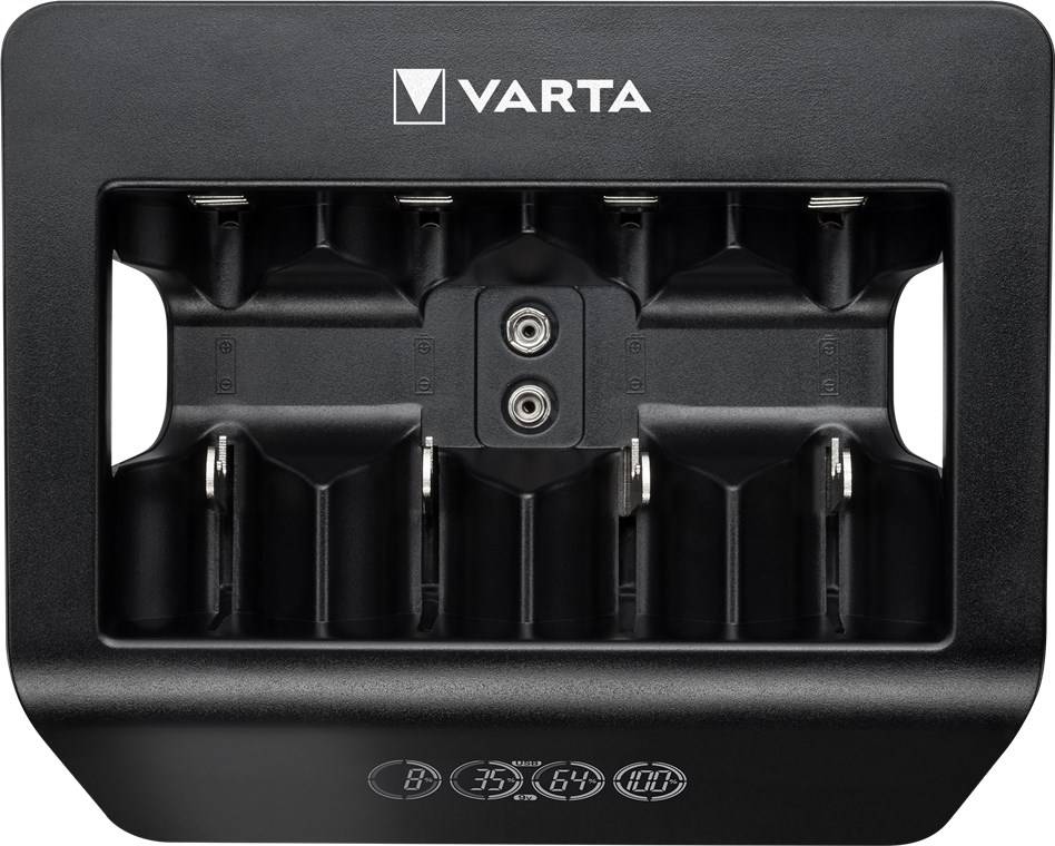 2x Varta 64760 Varta LCD Universal Charger+ (Typ 57688), schwarz - lädt 1x 9-V-Akku oder bis zu 4x AA-Akkus, AAA-Akkus, C- oder D-Akkus (NiMH)