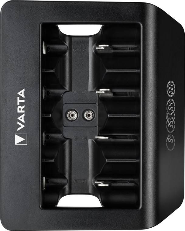 2x Varta 64760 Varta LCD Universal Charger+ (Typ 57688), schwarz - lädt 1x 9-V-Akku oder bis zu 4x AA-Akkus, AAA-Akkus, C- oder D-Akkus (NiMH)