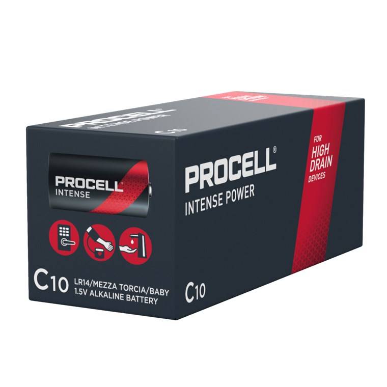 5x Duracell 75302 ProCell LR14/C (Baby) (PX1400) Batterie, 10 Stk. in Box - Alkali-Mangan Batterie (Alkaline), 1,5 V